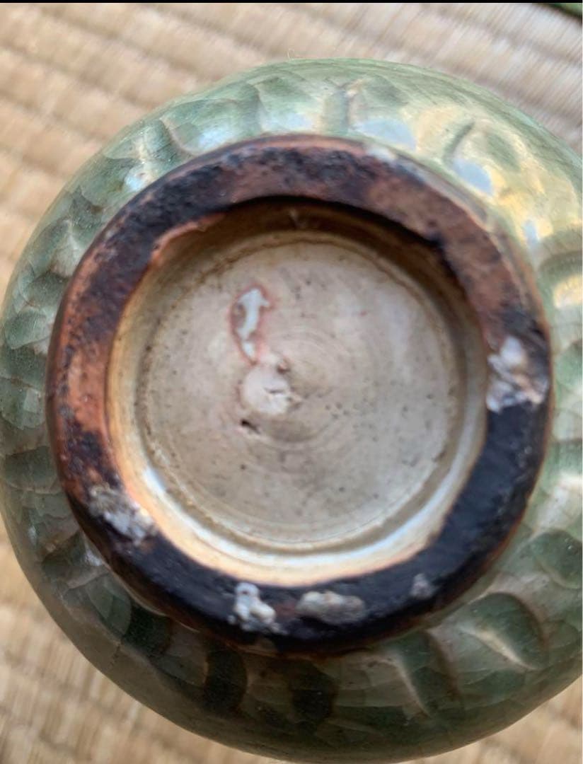 中国明時代青磁花瓶