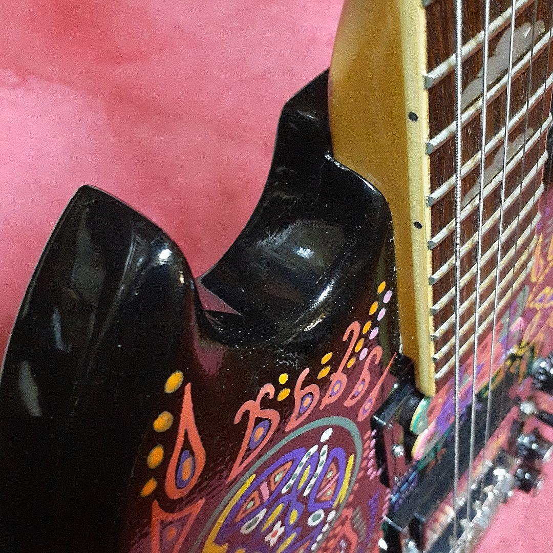 【良・美品】サイケペイント・hideモデル。モッキンバード。ソフトケース付属。