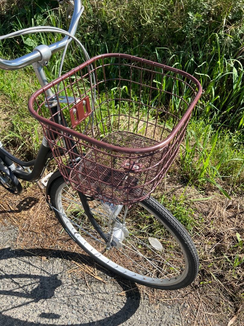 名古屋市内お届け無料26インチシティサイクル 黒 前カゴ付き