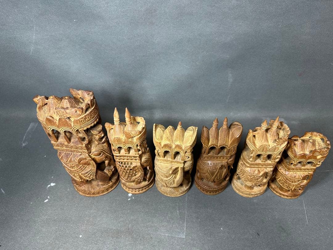 インド　白檀　象そう　木彫り　仏教美術　仏像 骨董 木像　木製　仏教　密教