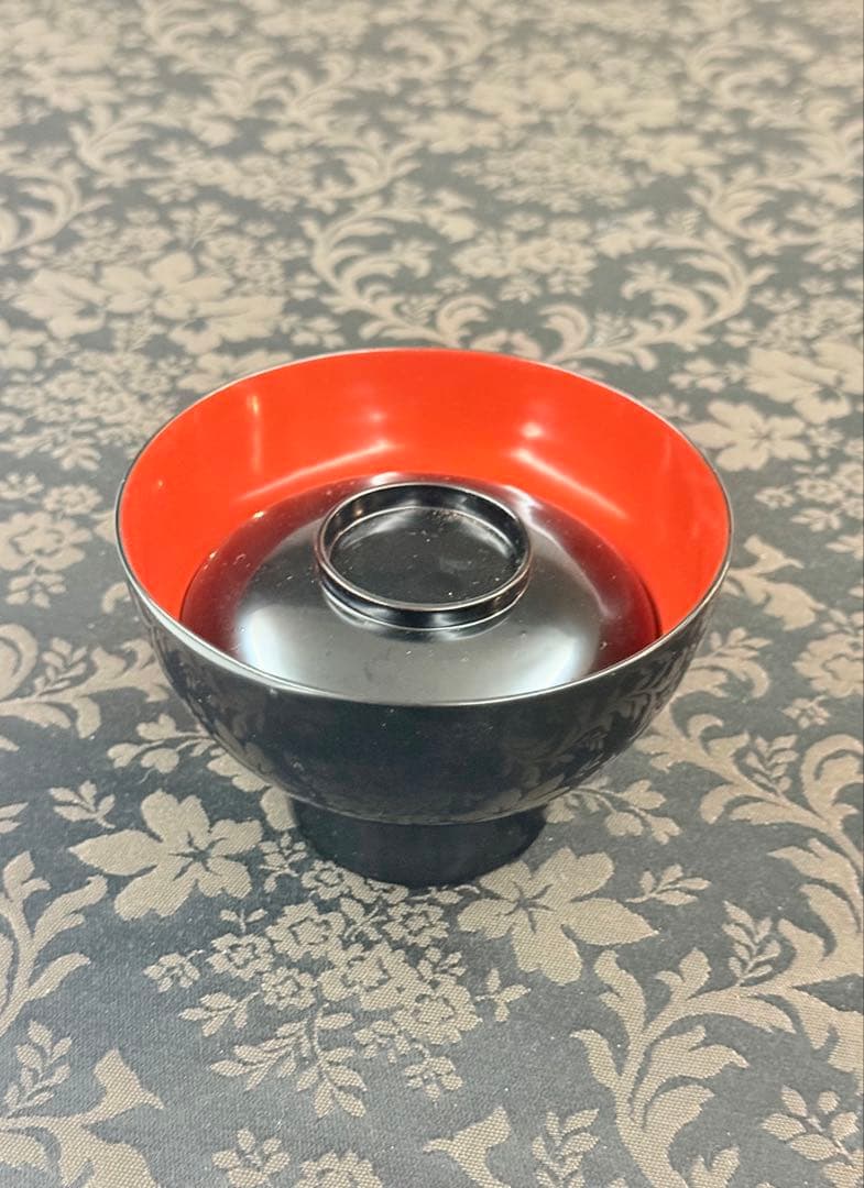 越前漆器　無地　木製　祝膳　黒内朱