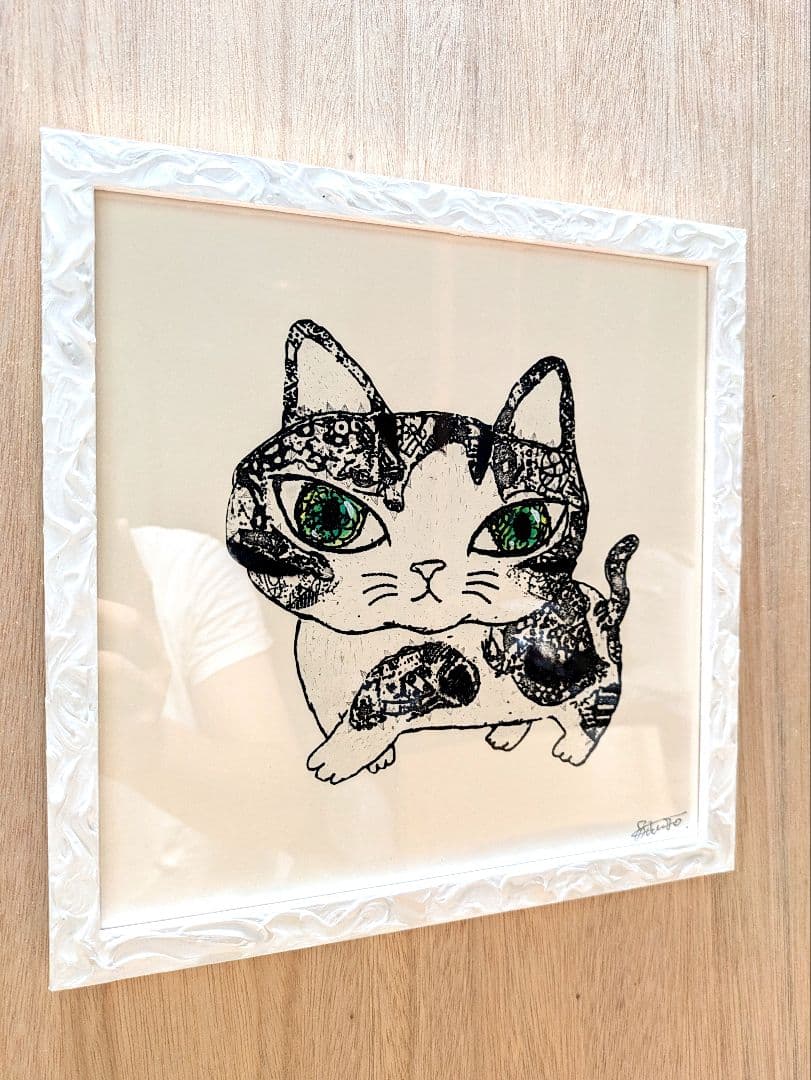 aik2005　方舟シリーズ4点額縁価格＋お通りニャンコ