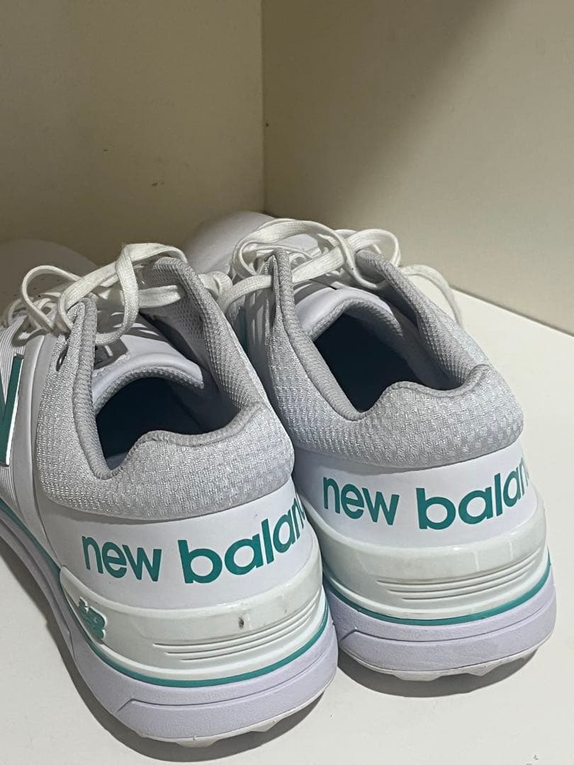 New Balance ゴルフシューズ ホワイト/ターコイズ