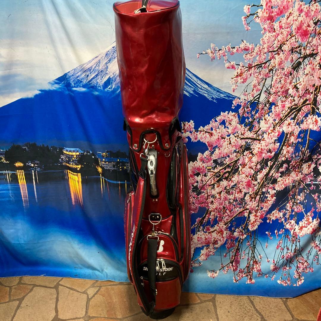 寶BU-1089 BRIDGESTONE スタンド式 キャディバッグ レッド