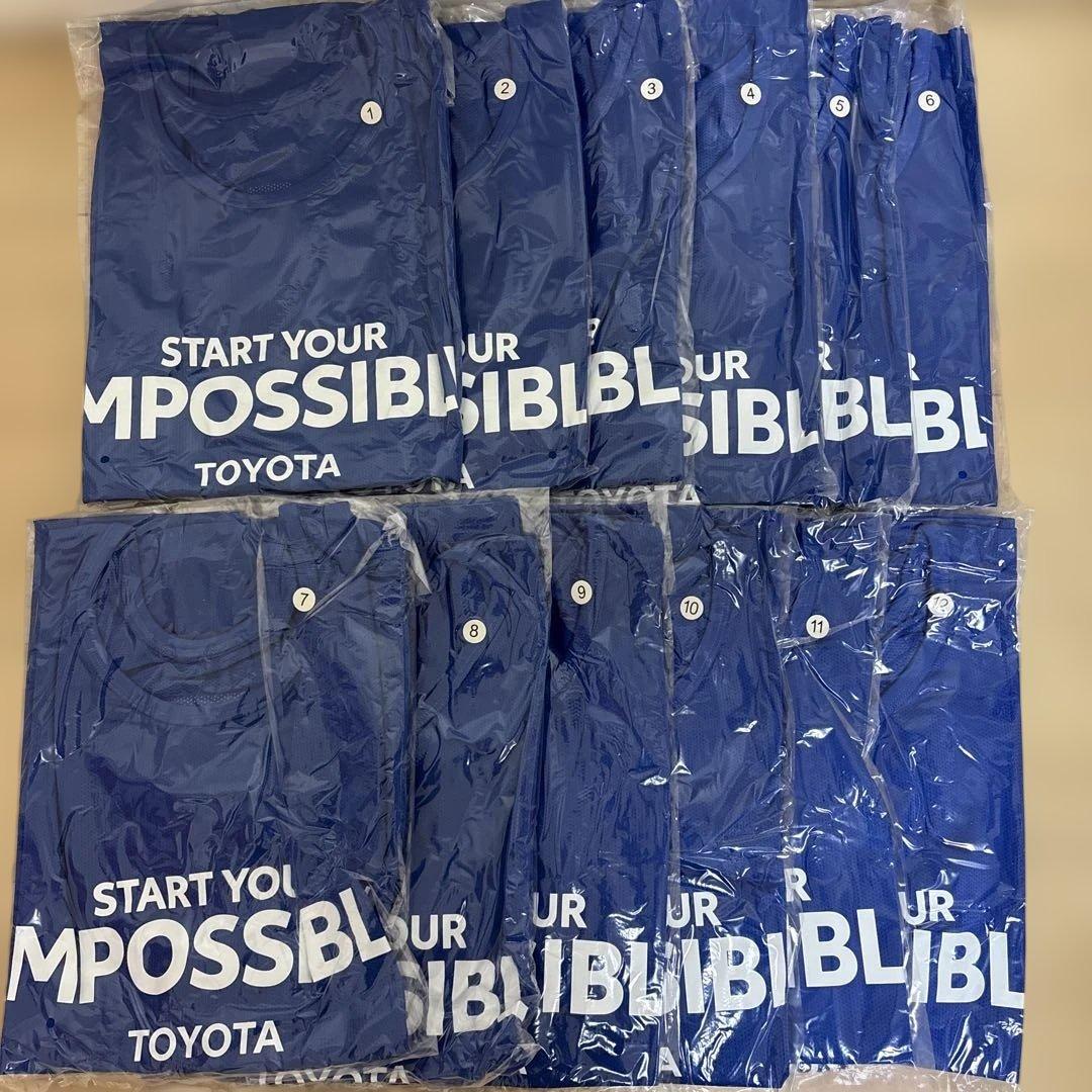 【新品未開封】ビブス　青色　大人背番号入り 12枚セット