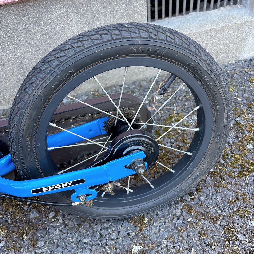 ストライダー 14x ブルー　走行少なめ　部品あり　自宅保管　自転車　人気
