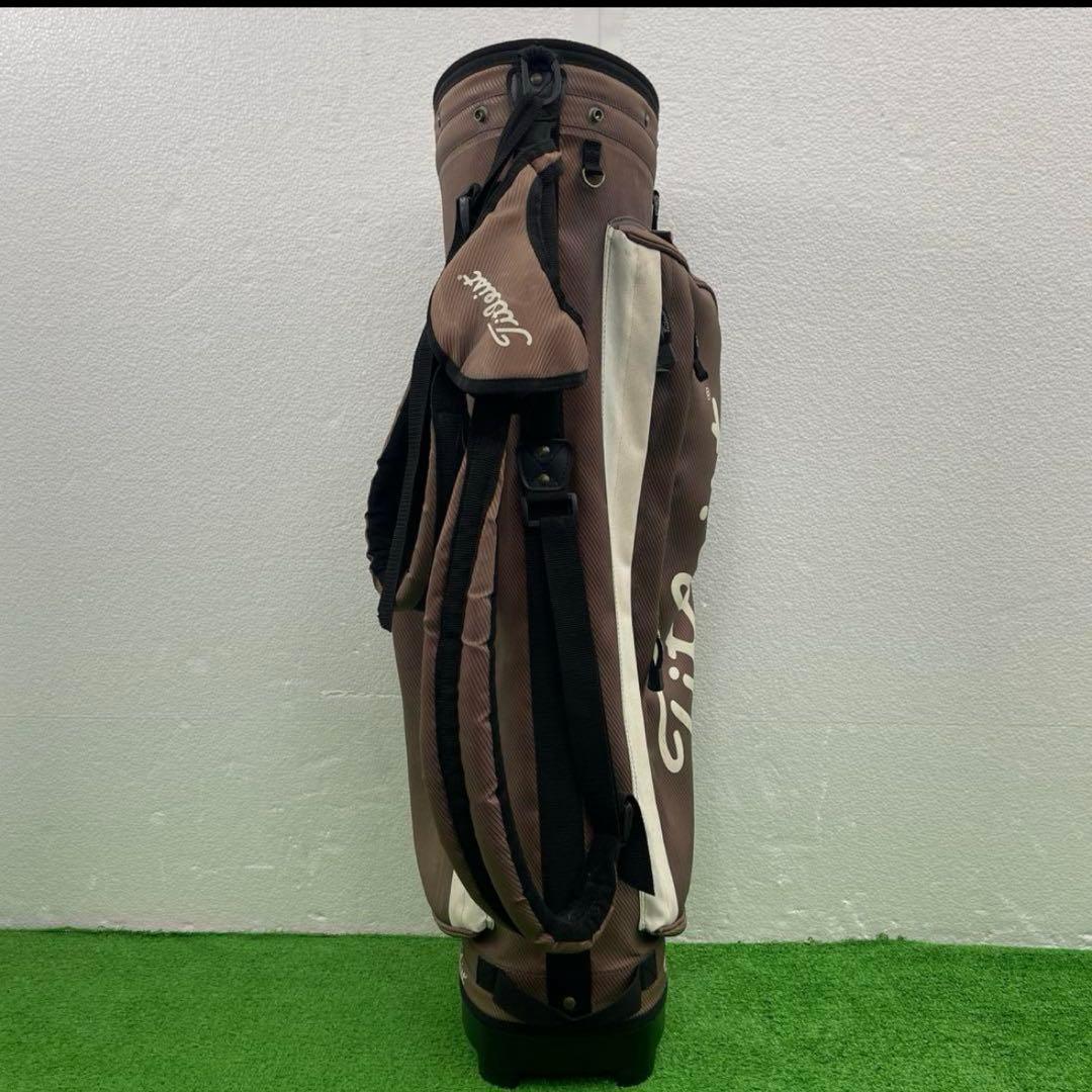 Titleist タイトリスト　ブラウン スタンドバッグ　茶　キャディバック
