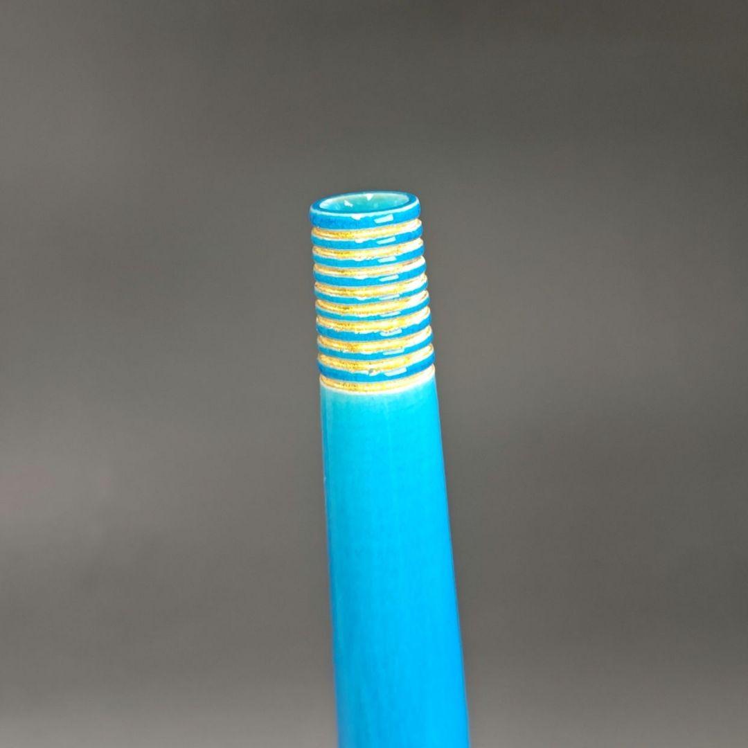 イ966 花瓶『永楽善五郎造』『交趾鶴首　花入　共箱』茶道具　花器