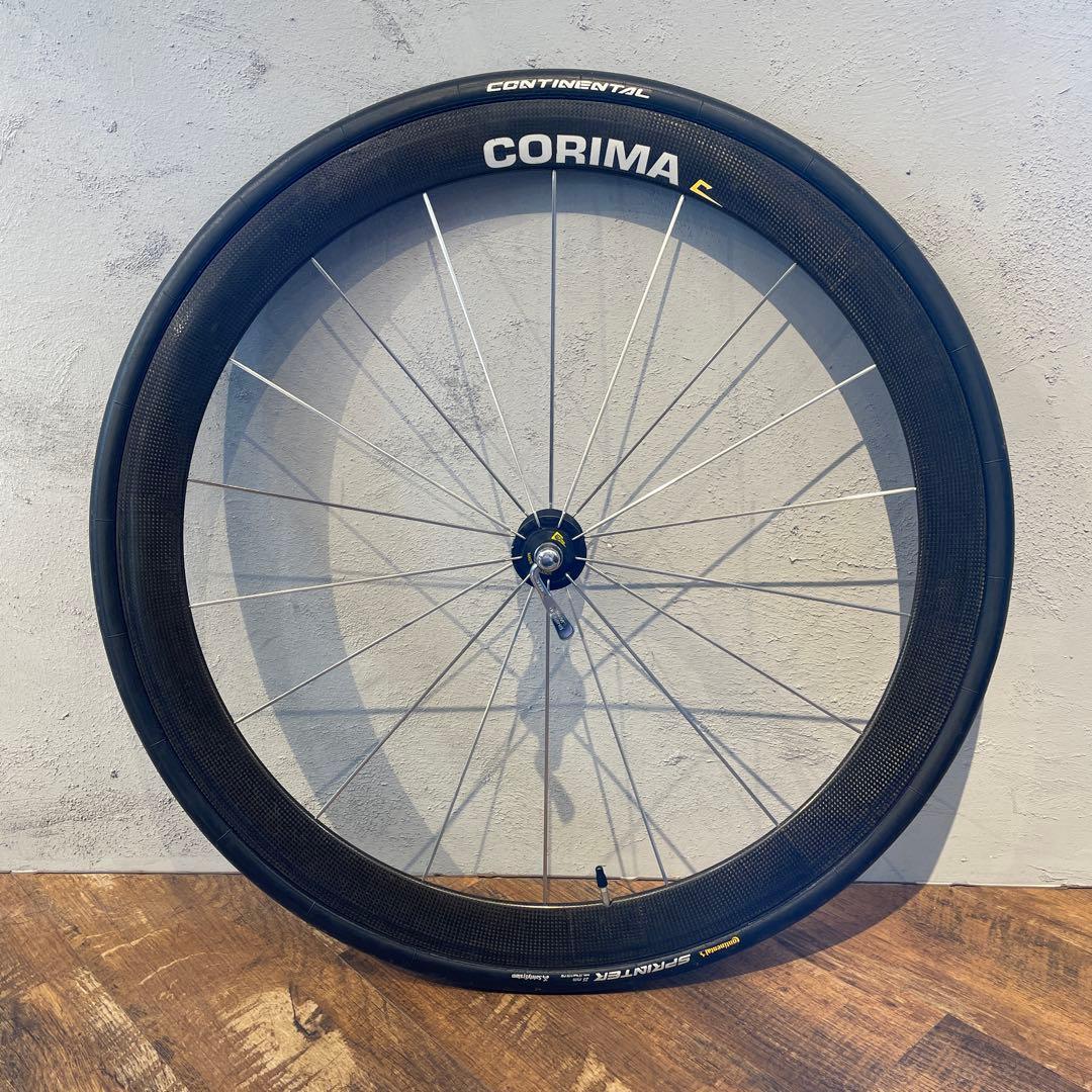 希少旧CORIMA リム幅48mm カーボンホイール　チューブラー　28“25c