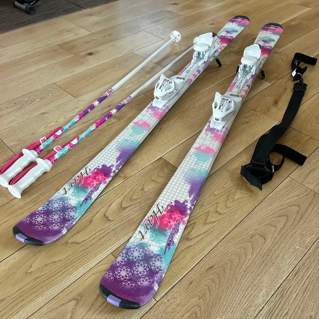 Hart女性用　スキー板145㎝　紫白　小学校高学年・中学生　ジュニアスキーにも