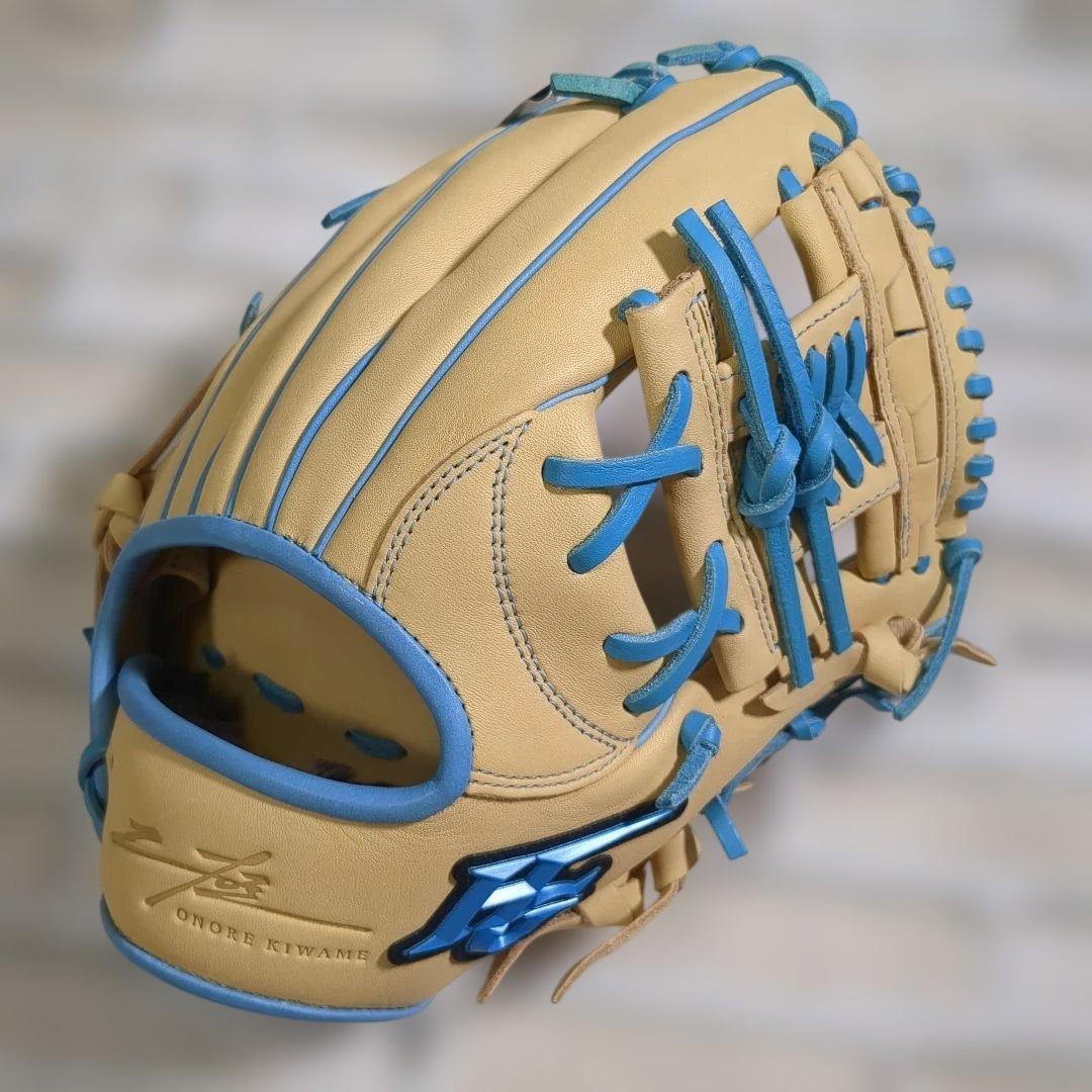 【未使用】ハイゴールド　軟式　オールラウンド用 キャメル×サックス　限定品