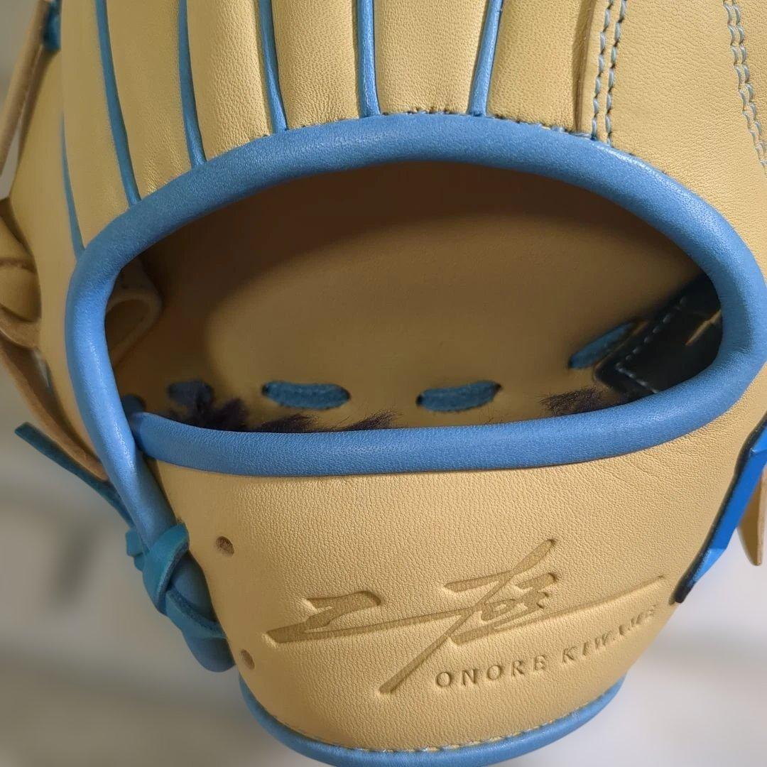 【未使用】ハイゴールド　軟式　オールラウンド用 キャメル×サックス　限定品