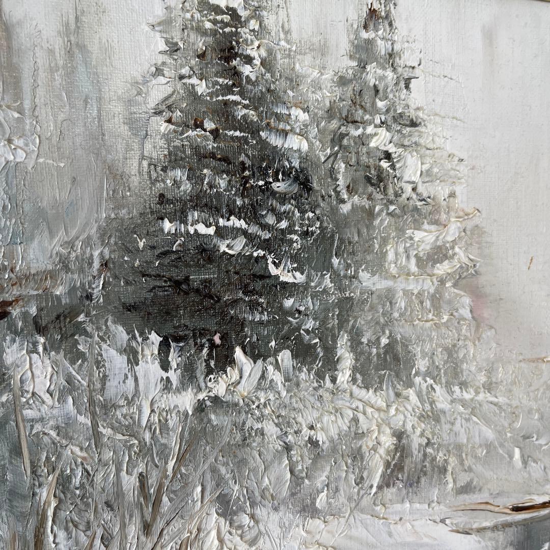 油絵　[の冬] F12支援のため、この絵を販売する。