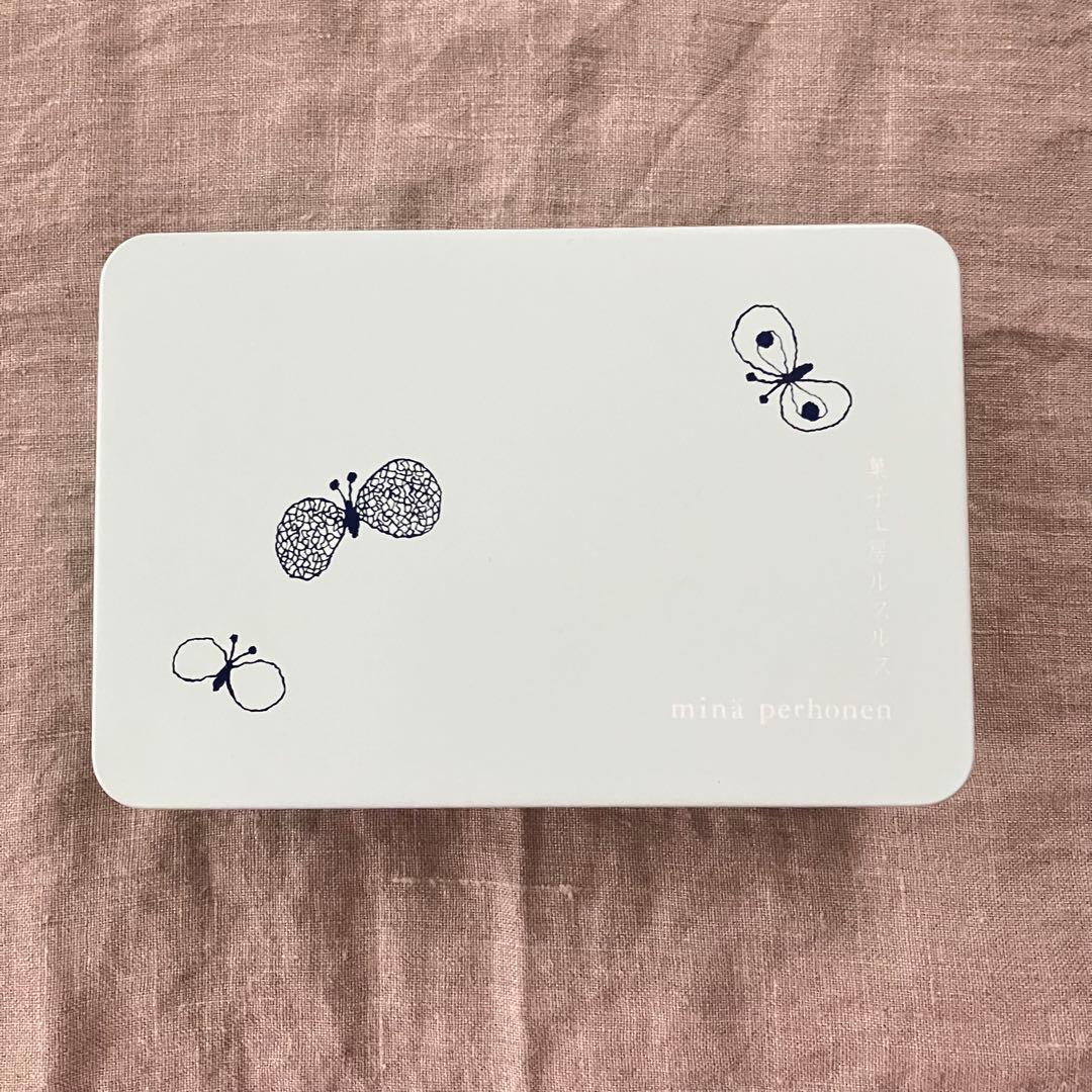 ◼︎新品未開封◼︎ mina perhonen ミナペルホネン ルスルス クッキー缶