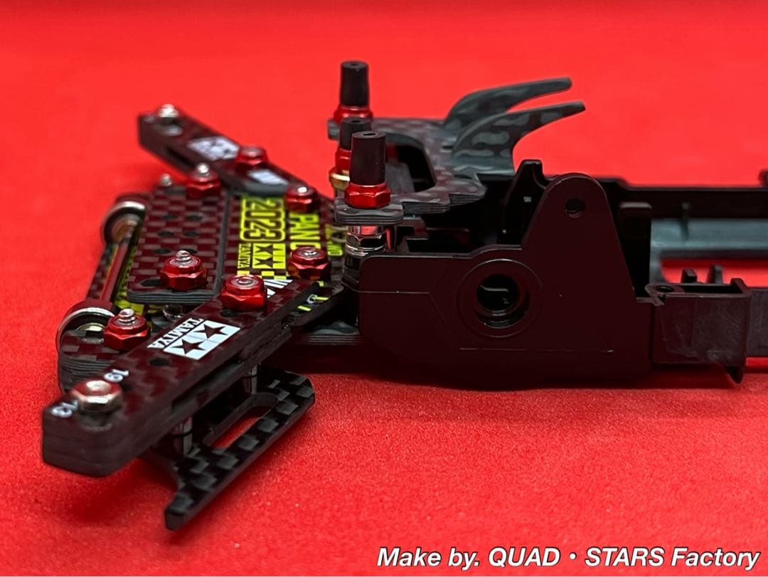 【ミニ四駆・VZ用】1軸リヤアンカー＋リヤスキッド＋モーター押さプレート