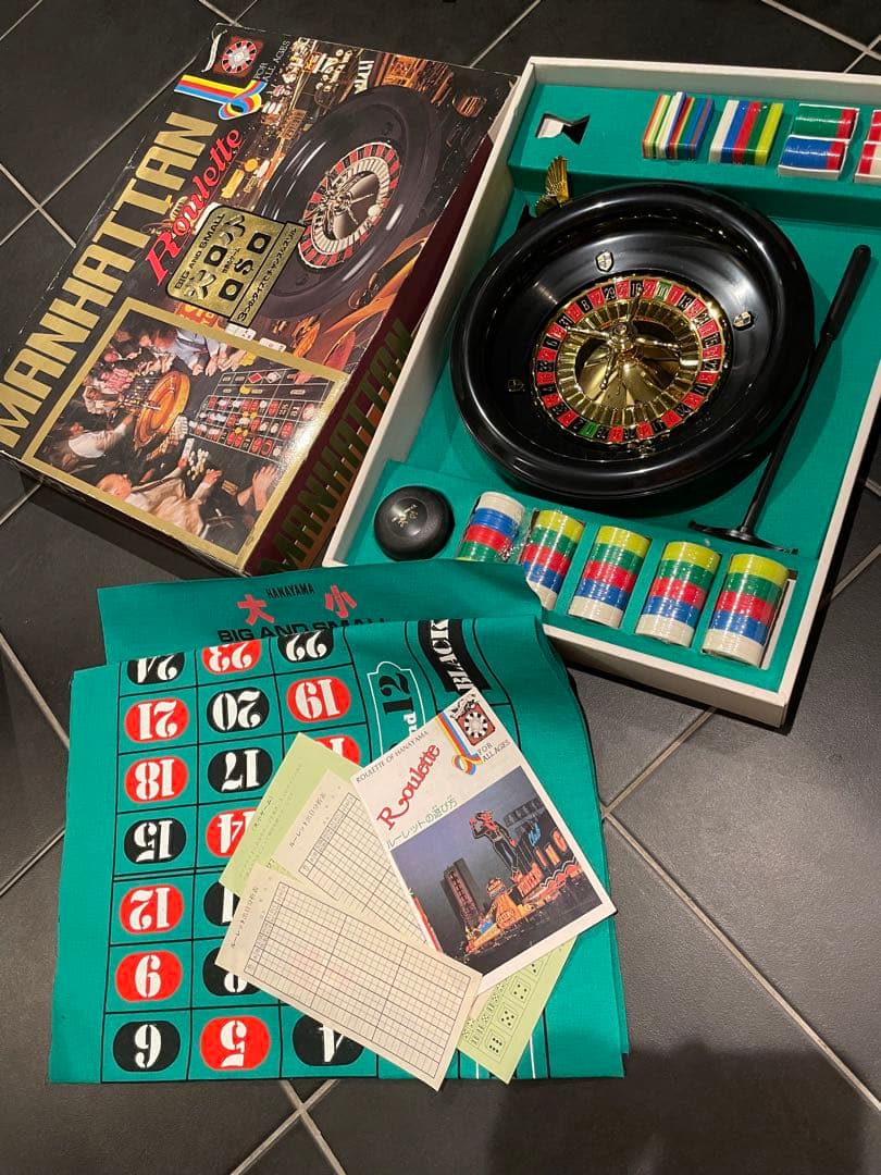 レトロ マンハッタン ルーレット はなやま玩具　人生ゲーム　ギャンブル