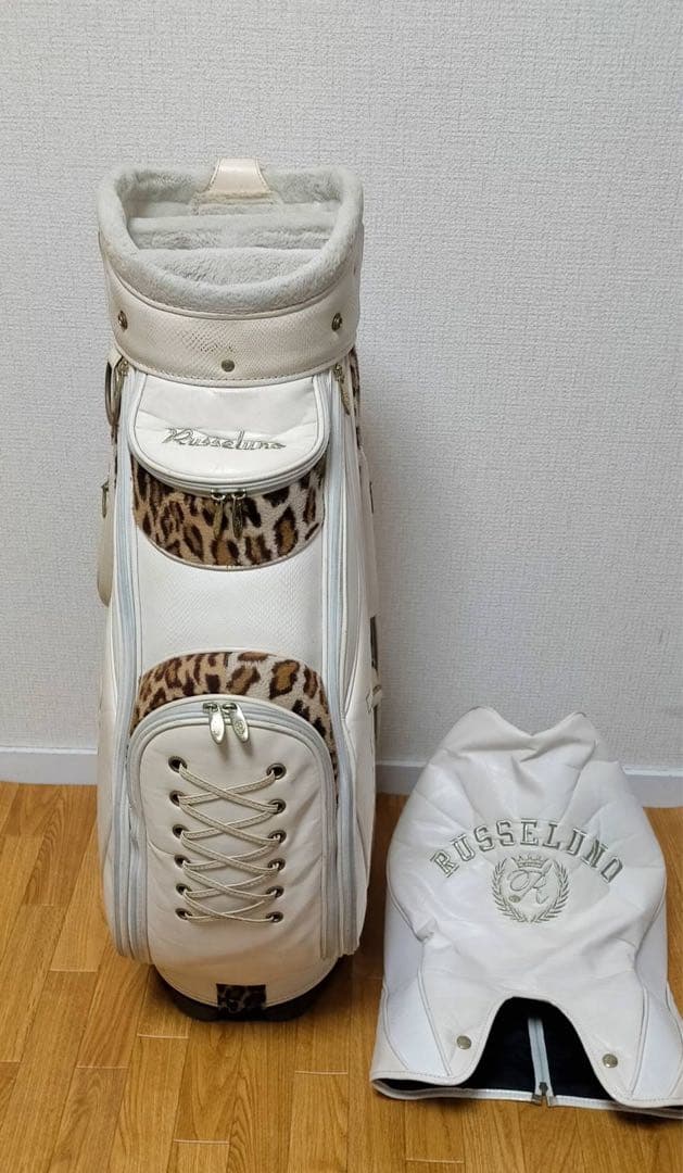 希少 ラッセルノ 限定 シャーク ヒョウ柄 ゴルフ キャディバッグ