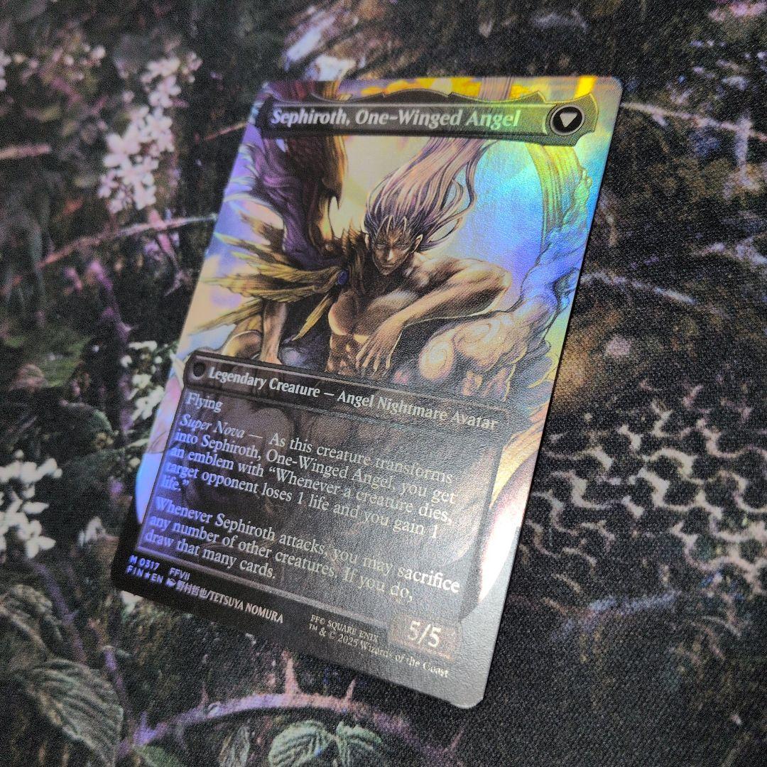 MTG 威名のソルジャー、セフィロス ボーダーレス版 foil 英語版