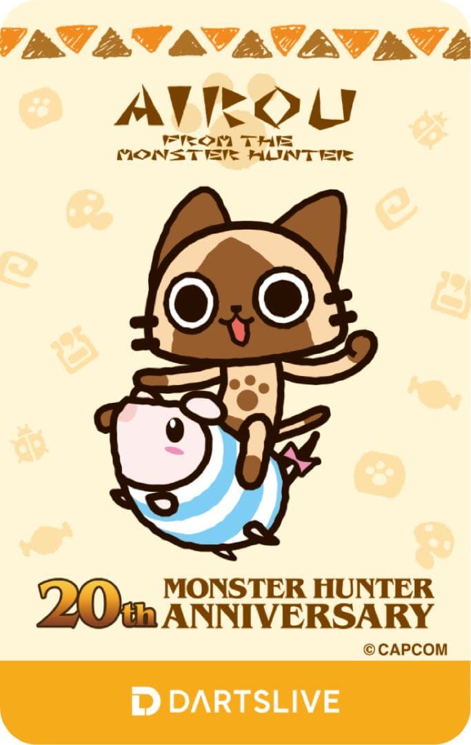 5枚セット モンスターハンター 20周年 コラボダーツ ライブカード モンハン