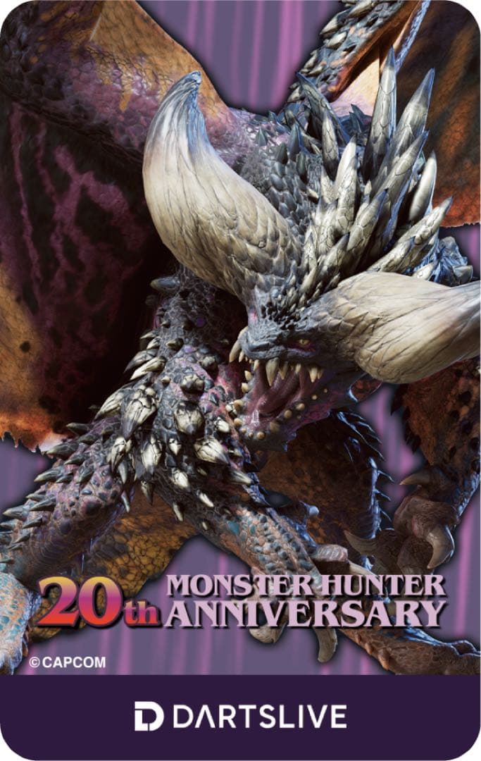 5枚セット モンスターハンター 20周年 コラボダーツ ライブカード モンハン