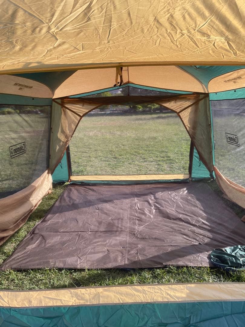 希少Coleman ワイドスクエアスクリーンタープ