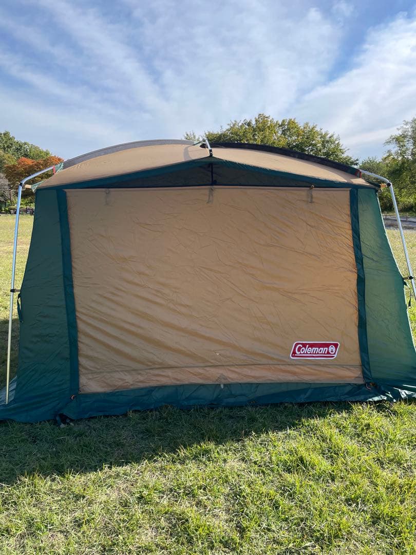 希少Coleman ワイドスクエアスクリーンタープ