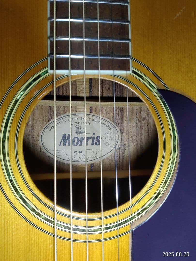 MORRISのドレッドノートタイプ・アコースティックギターW-30日本製美品です