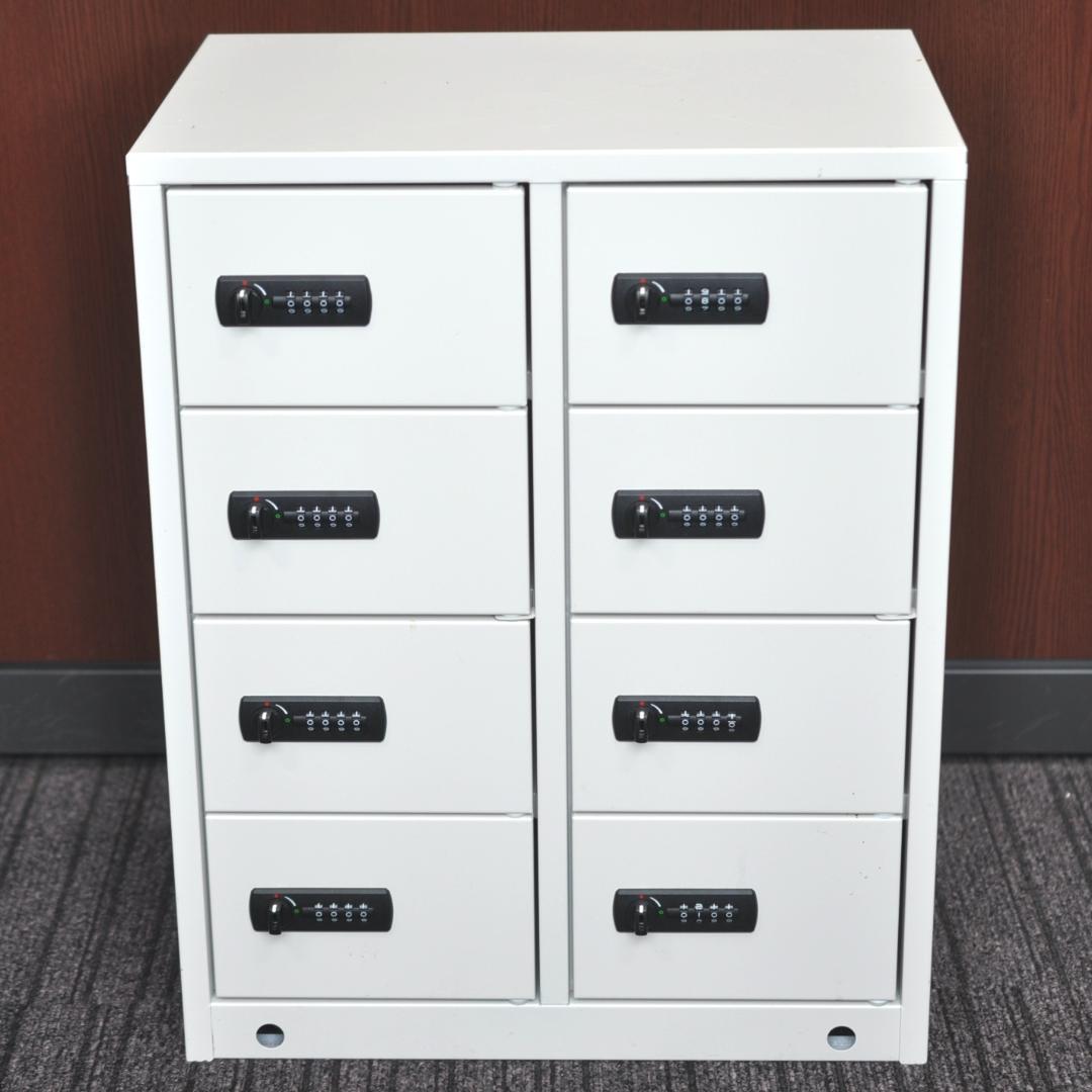 鍵付きスマホ貴重品セキュリティロッカー（配線穴付）TA2488