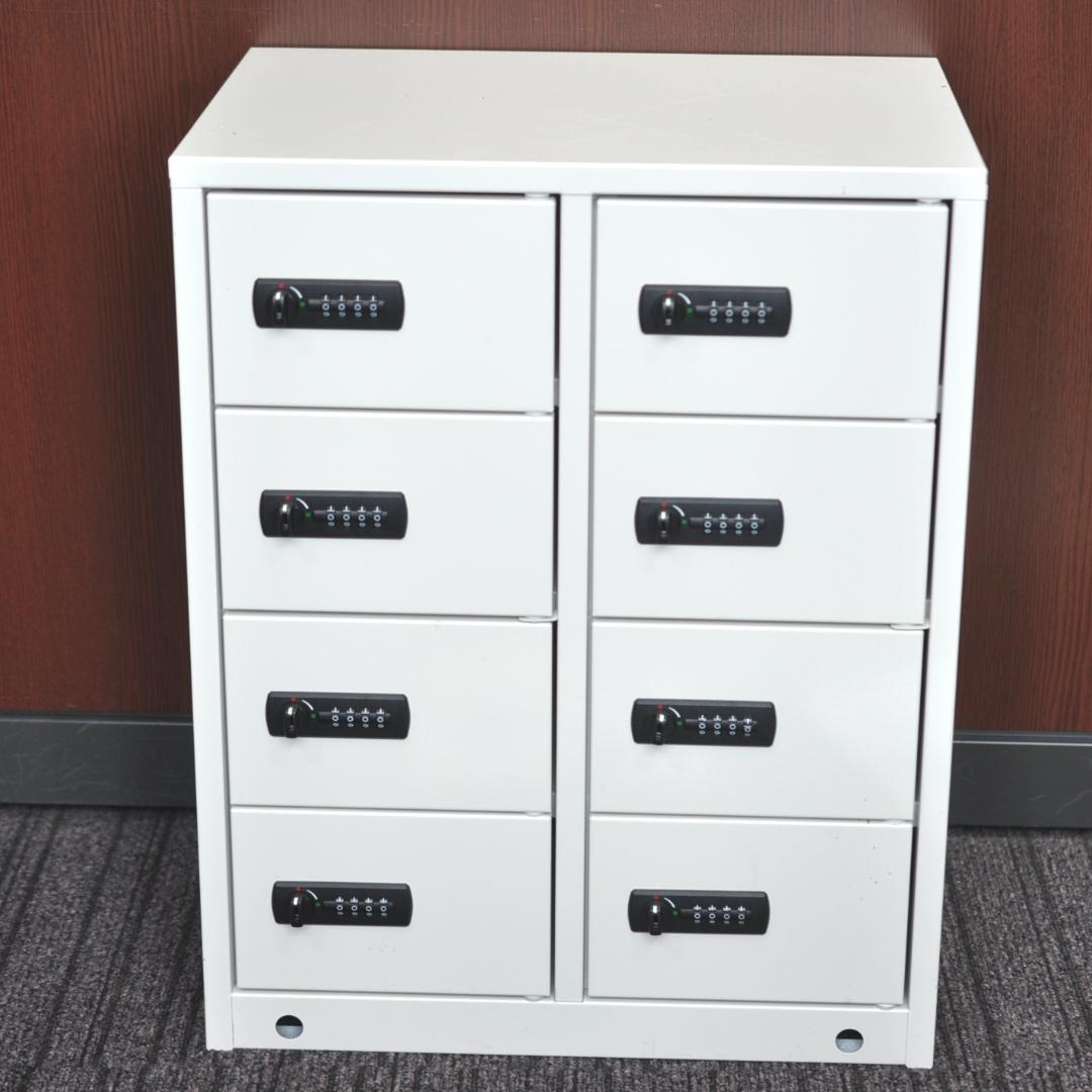 鍵付きスマホ貴重品セキュリティロッカー（配線穴付）TA2488