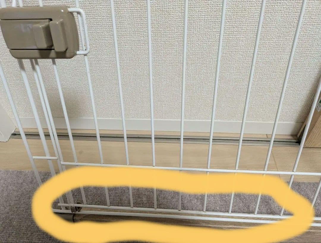 【にゃおりんこ】アイリスオーヤマ中型犬用ケージ　ライトナチュラル