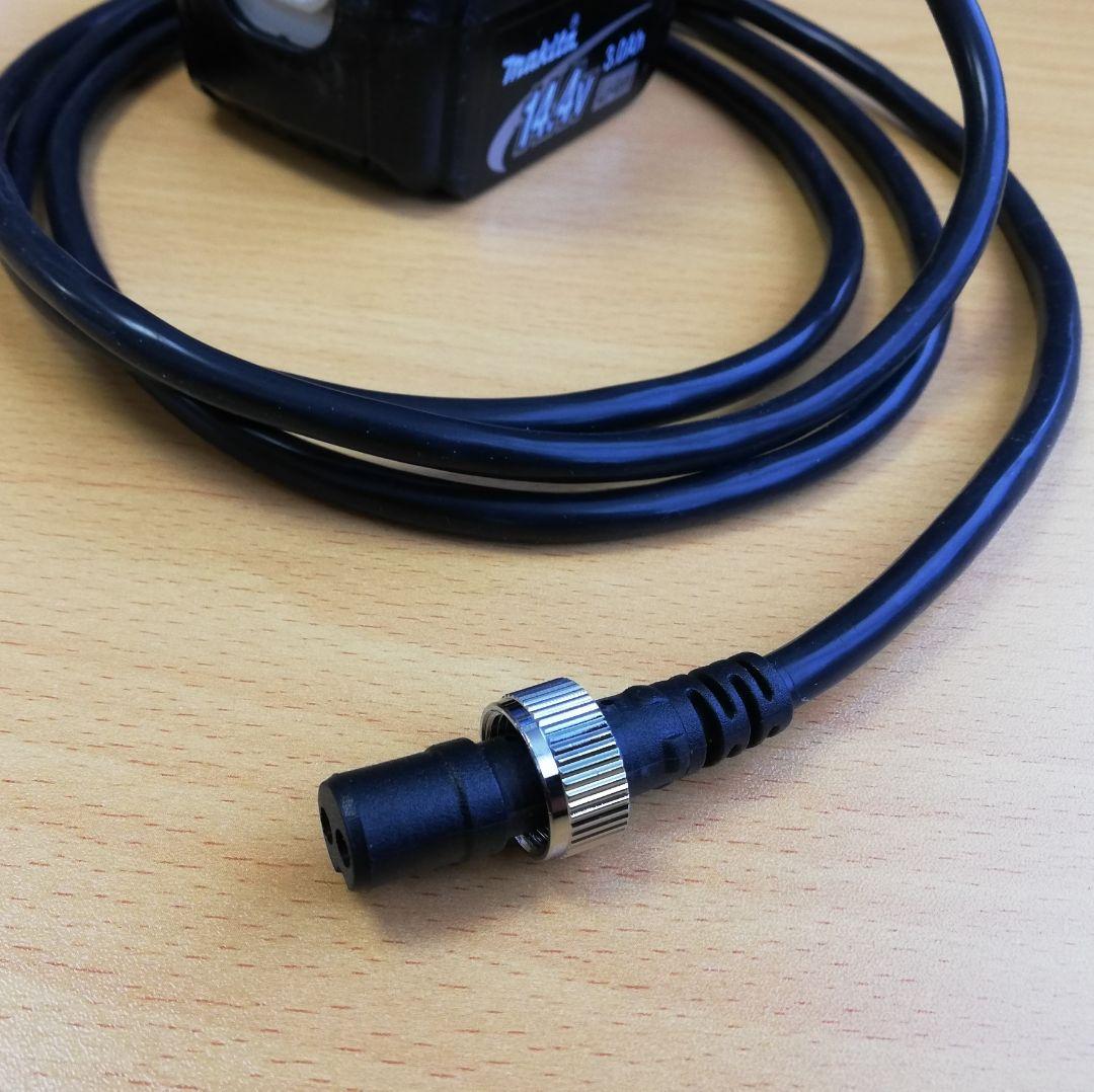 【2個セット】ブラック ダイワ シマノ 電動リールコード マキタバッテリー