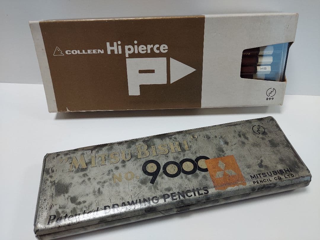 か*む様 昭和レトロ鉛筆、COLLEEN Hi pierce 鉛筆と三菱鉛筆廃盤