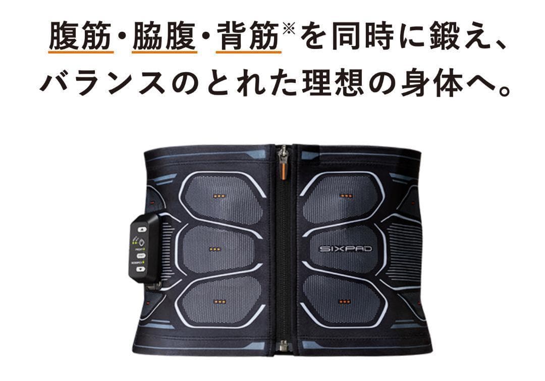 シックスパッド　Mサイズ　SIXPAD パワースーツ コアベルト 腹筋 EMS