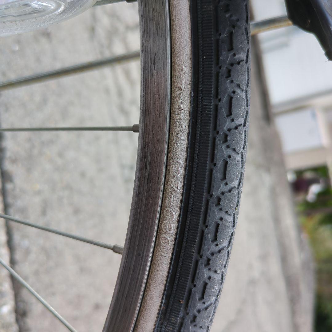 シティサイクル ホワイト 前カゴ・リアキャリア付き