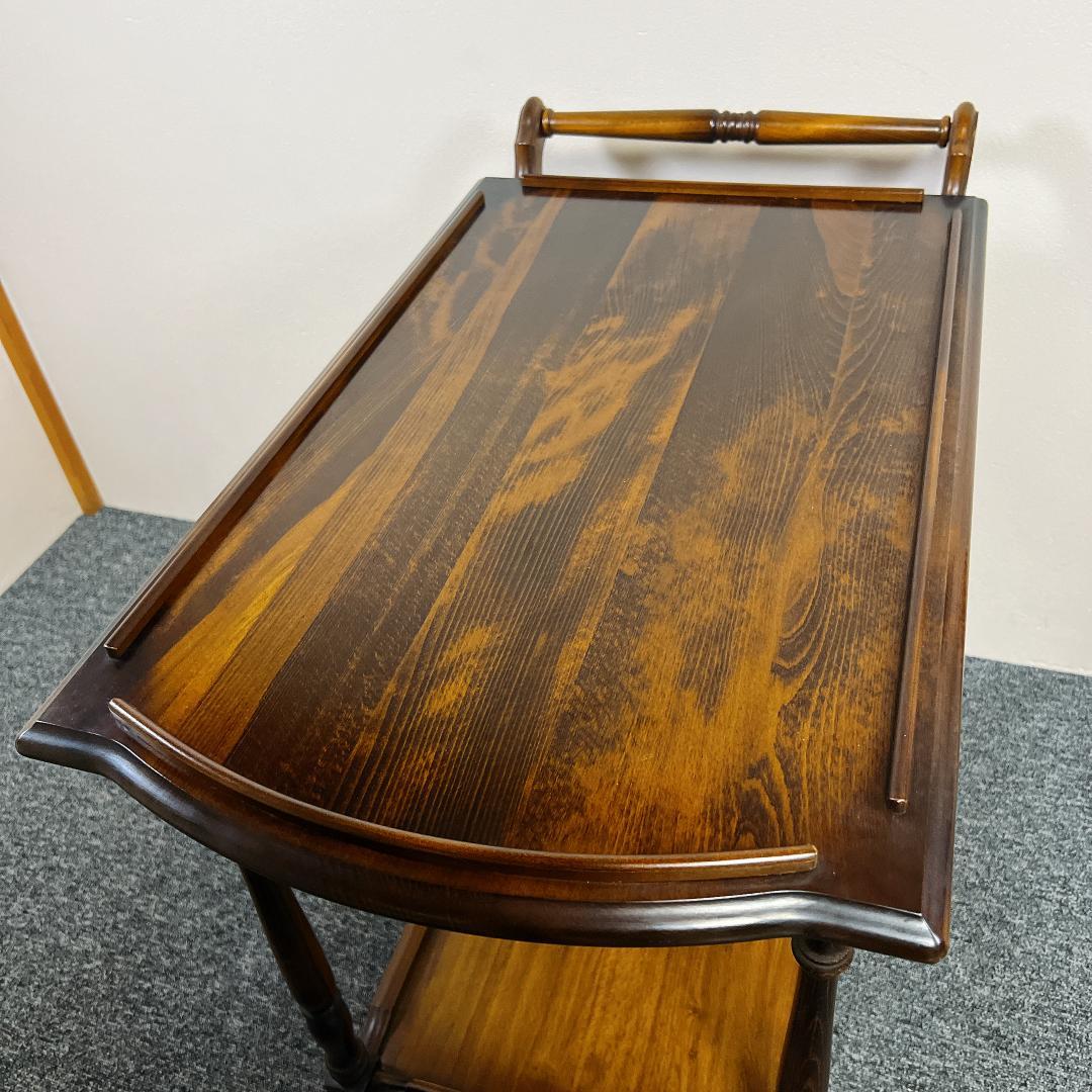 稀少 オールド カリモク ワゴン キッチンワゴン テーブル キャスター付