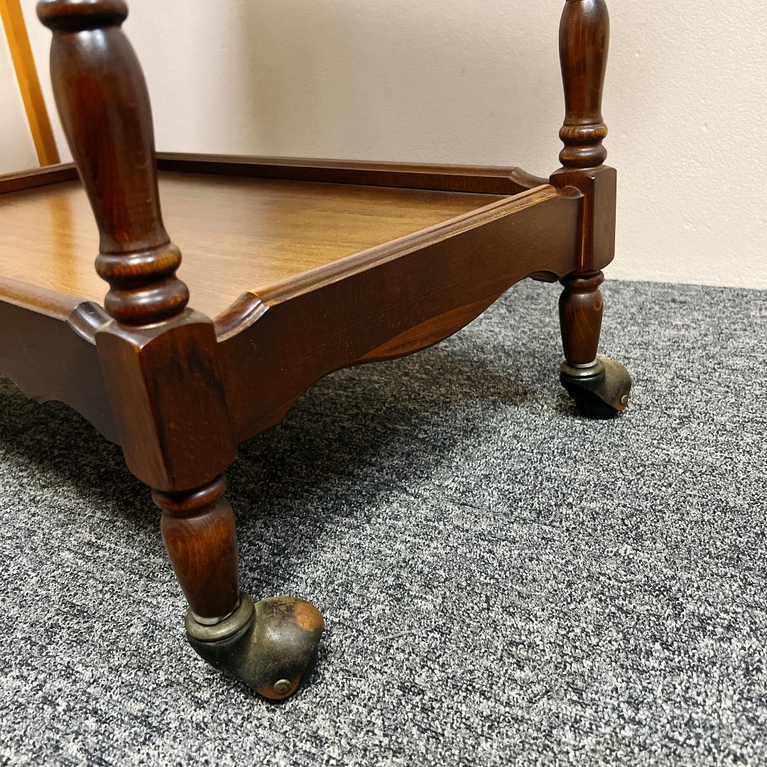 稀少 オールド カリモク ワゴン キッチンワゴン テーブル キャスター付