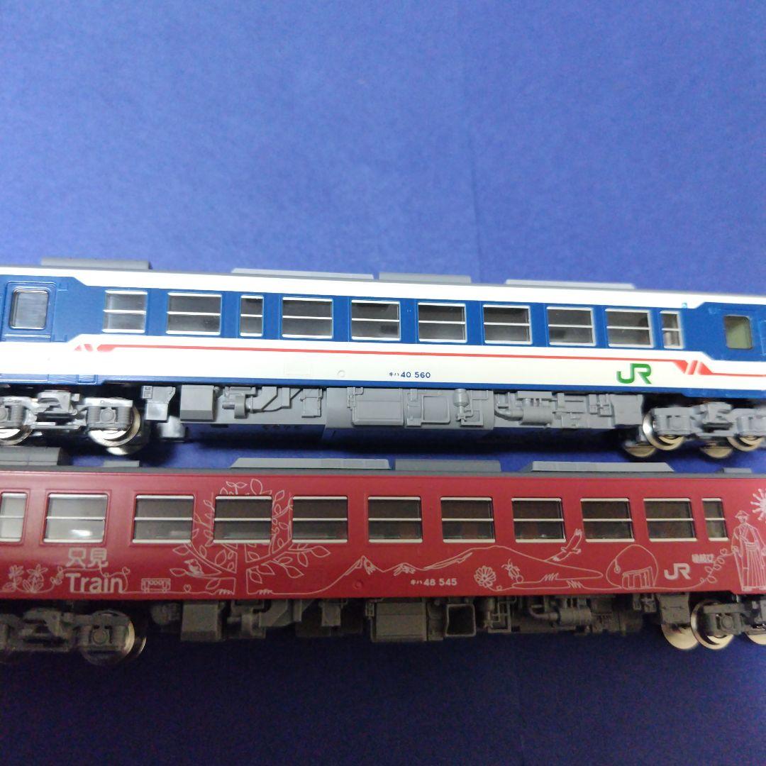 tomix キハ40新潟色青+キハ48只見縁結び2両セット　只見線　美品Nゲージ