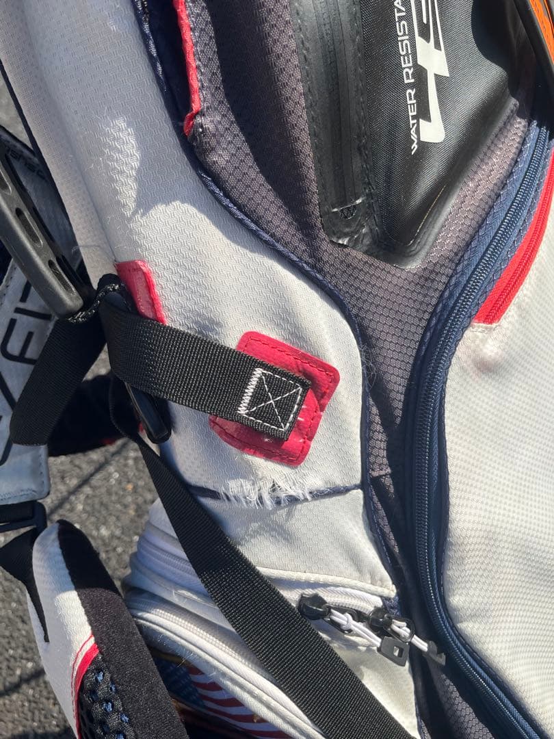 サンマウンテン ゴルフスタンドバッグ ネイビー/ホワイト/レッド