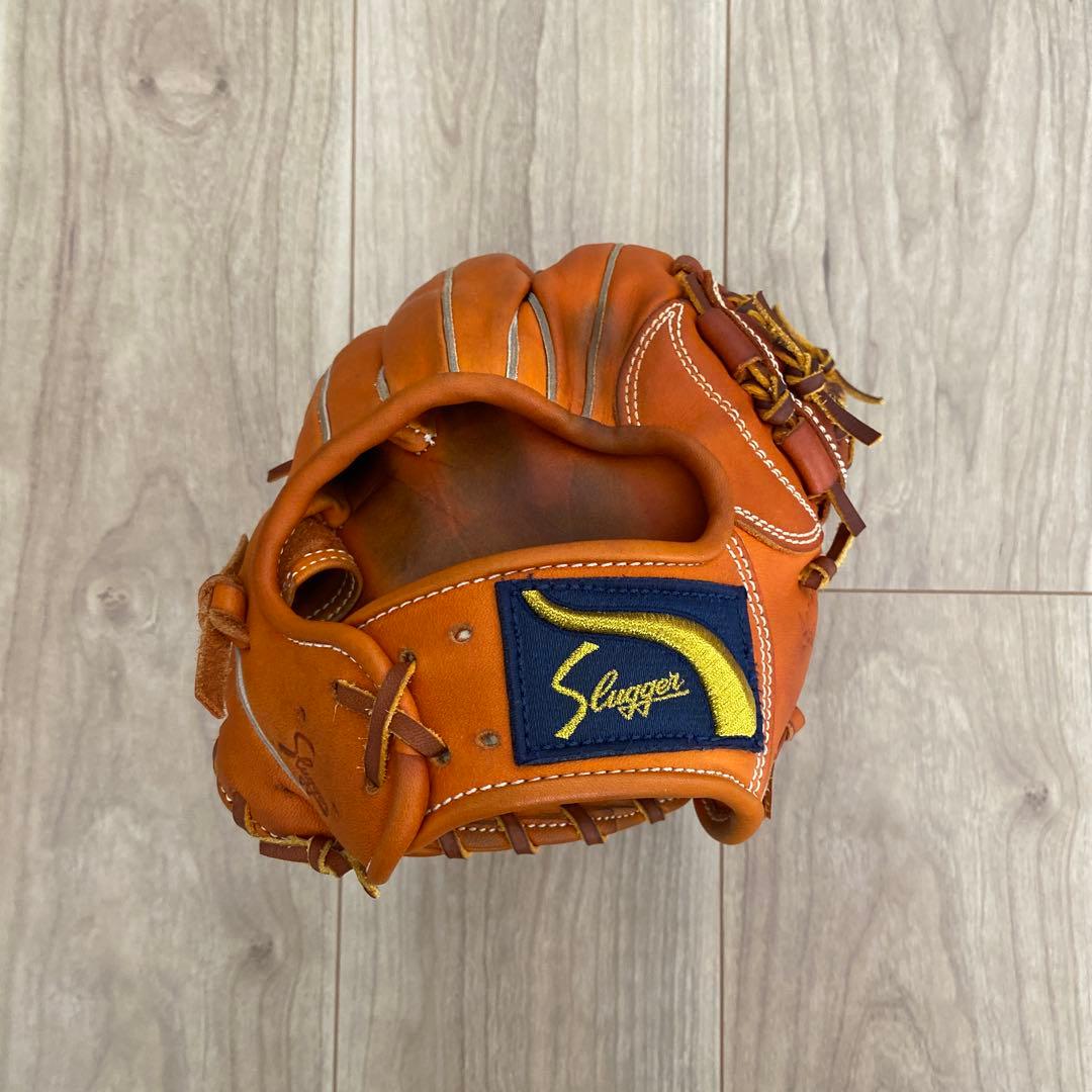 久保田スラッガー　KSN-L7s KSオレンジ 東京支店型付け　オイル加工済