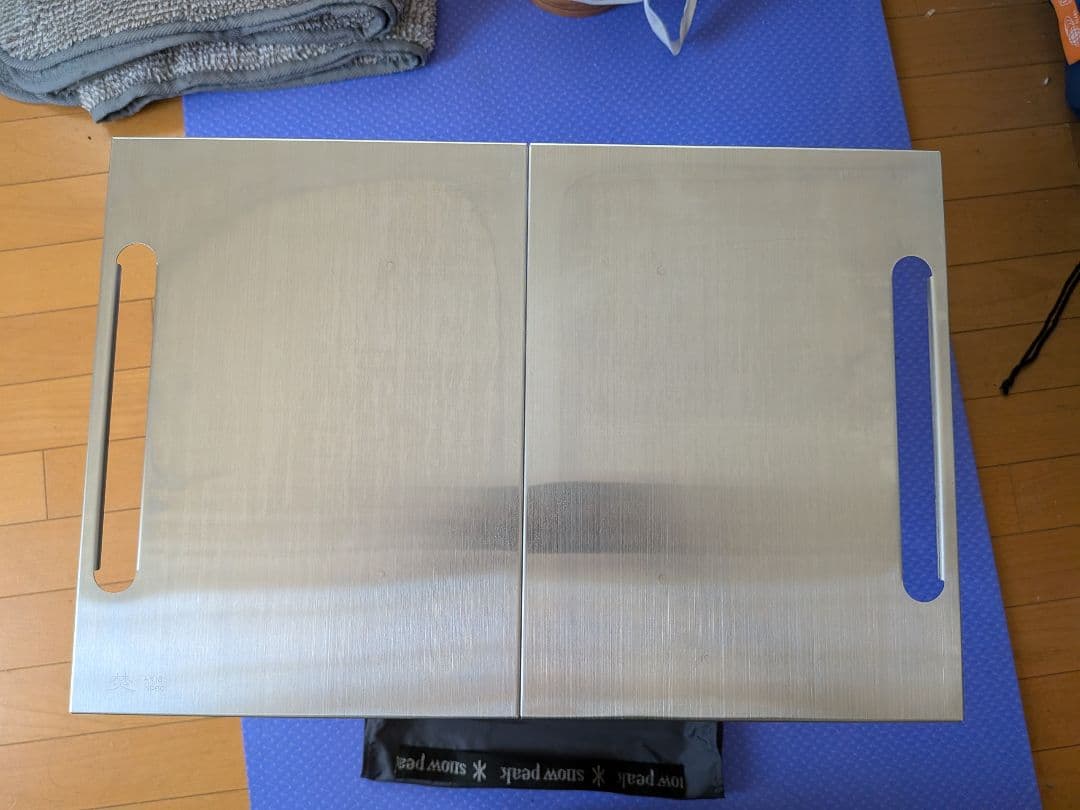 【使用頻度少】スノーピーク 焚火MYテーブル ステンレス トレー付