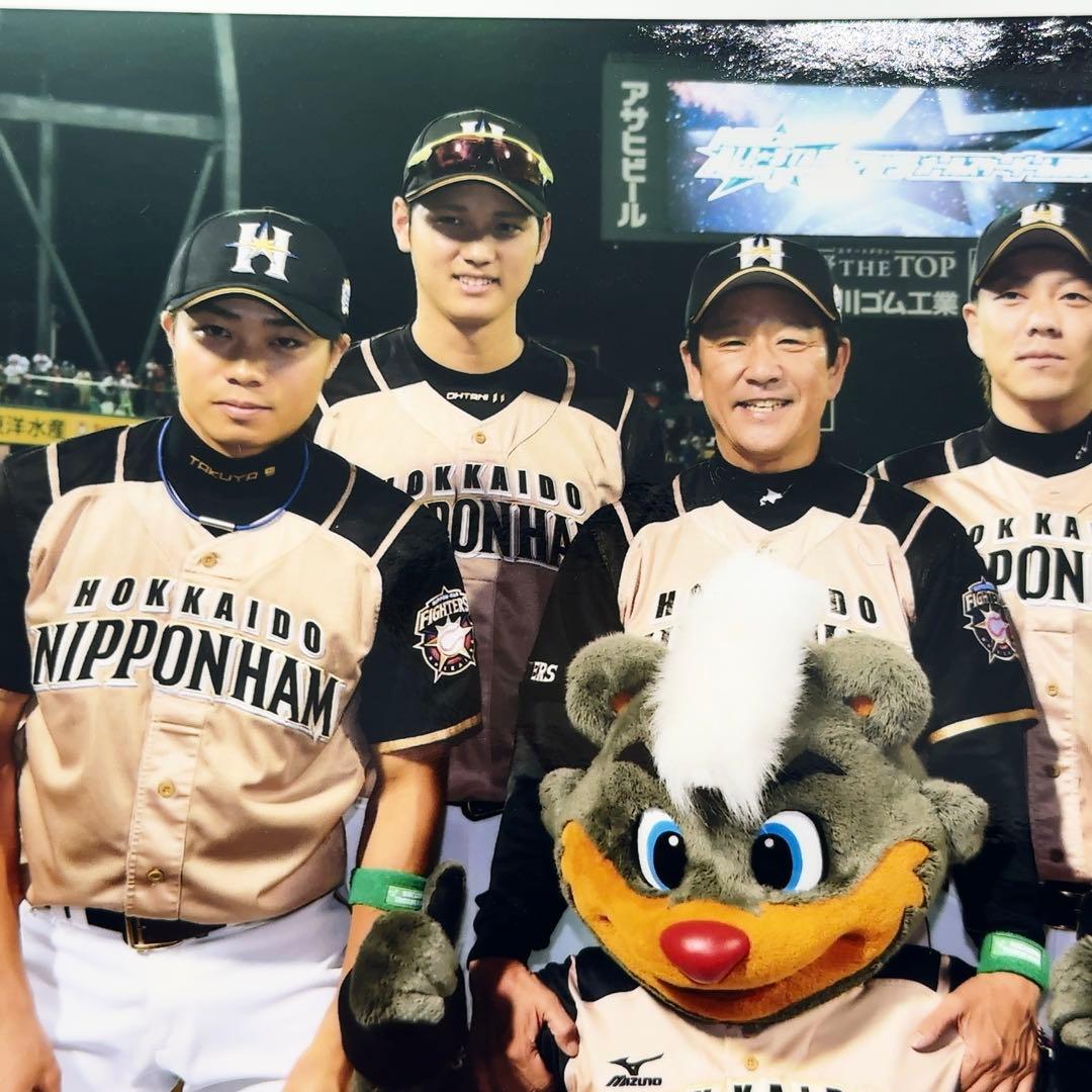 【激レア+非売品】 大谷翔平 北海道日本ハムファイターズ 優勝直後 集合写真