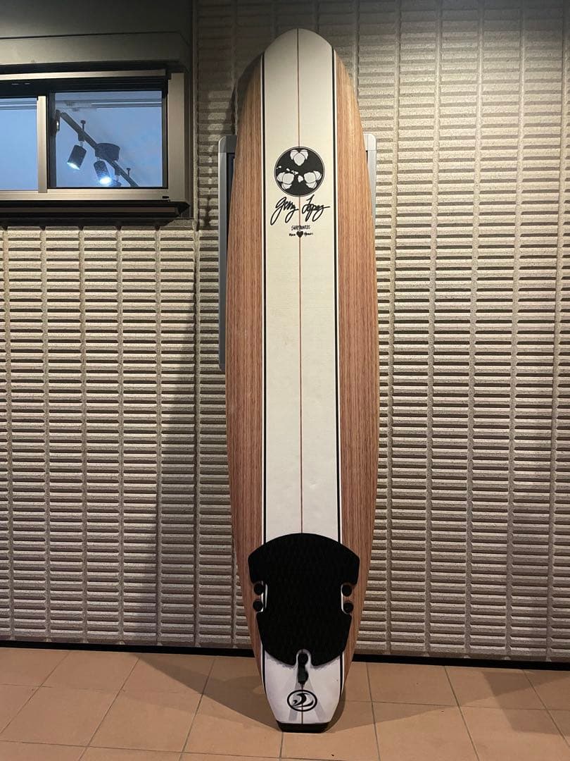 【直接引き取りのみ】Jerry Lopez ロングボード ホワイト/ウッド8ft