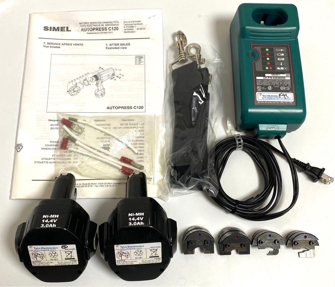 TE Tyco Electronics 電動式圧着工具 油圧工具 タイコー