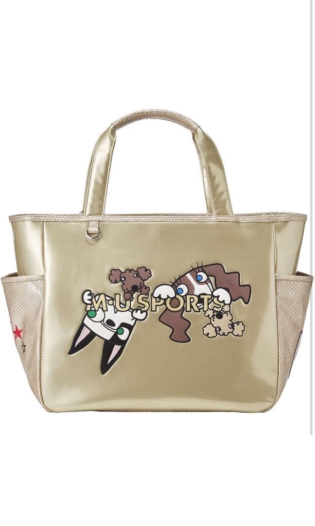 M.U SPORTS キャラクター-5thボストントートバッグ ゴールド