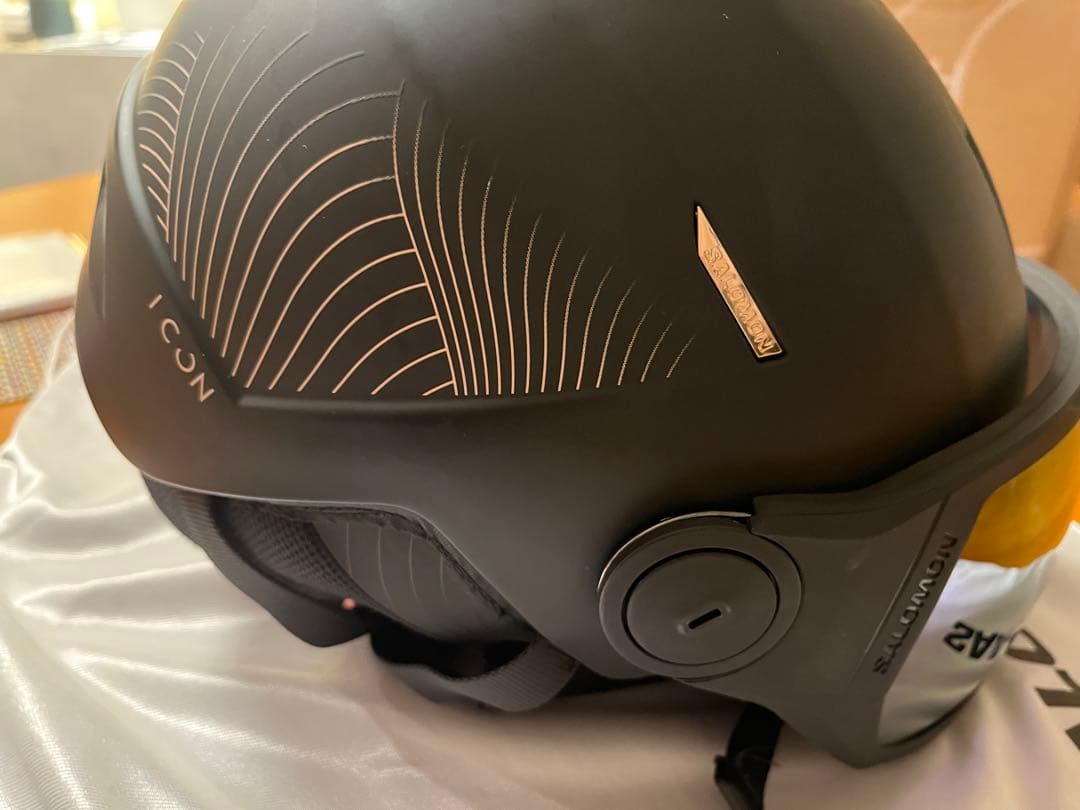 ICON ブラック ヘルメット ミラーレンズ