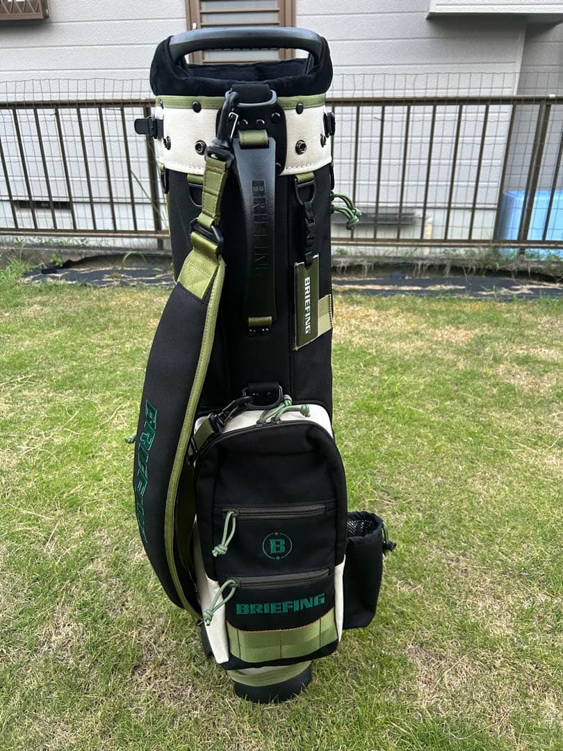 BRIEFING キャディバッグ ブラック カーキ