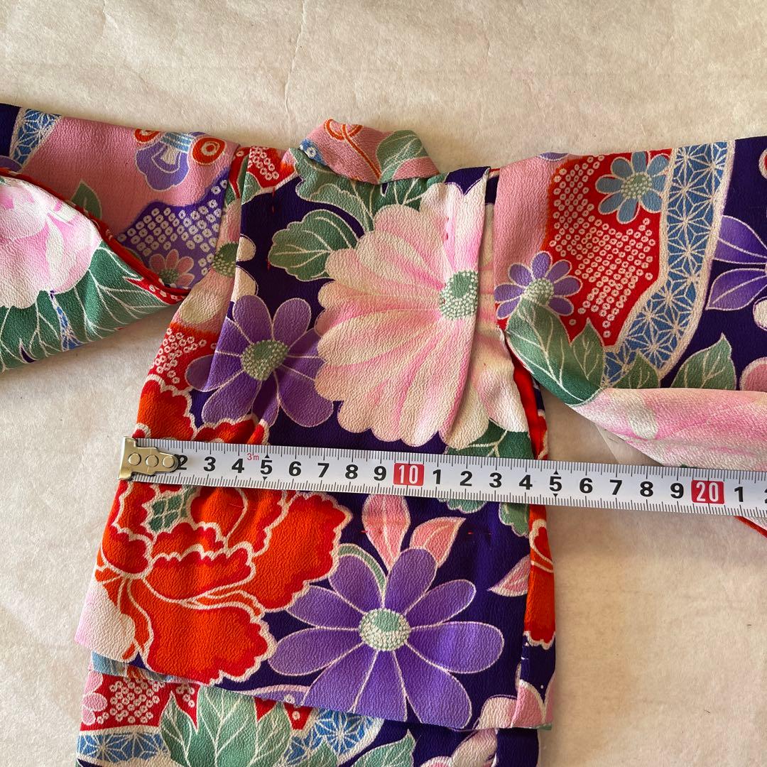 古布　一越縮緬　人形の着物　10号　120706