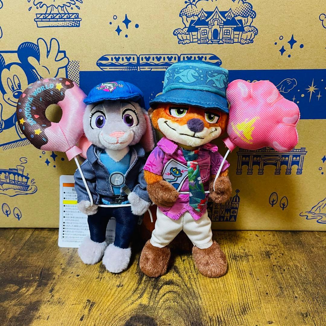 ニック ジュディ ぬいバ ズートピア ZOOTOPIA キーホルダー 2点セット