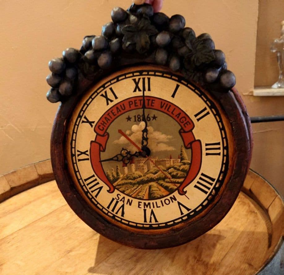 ワインクロック掛け時計　ロジャー.ラッセル社製 1866年製アンティーク調