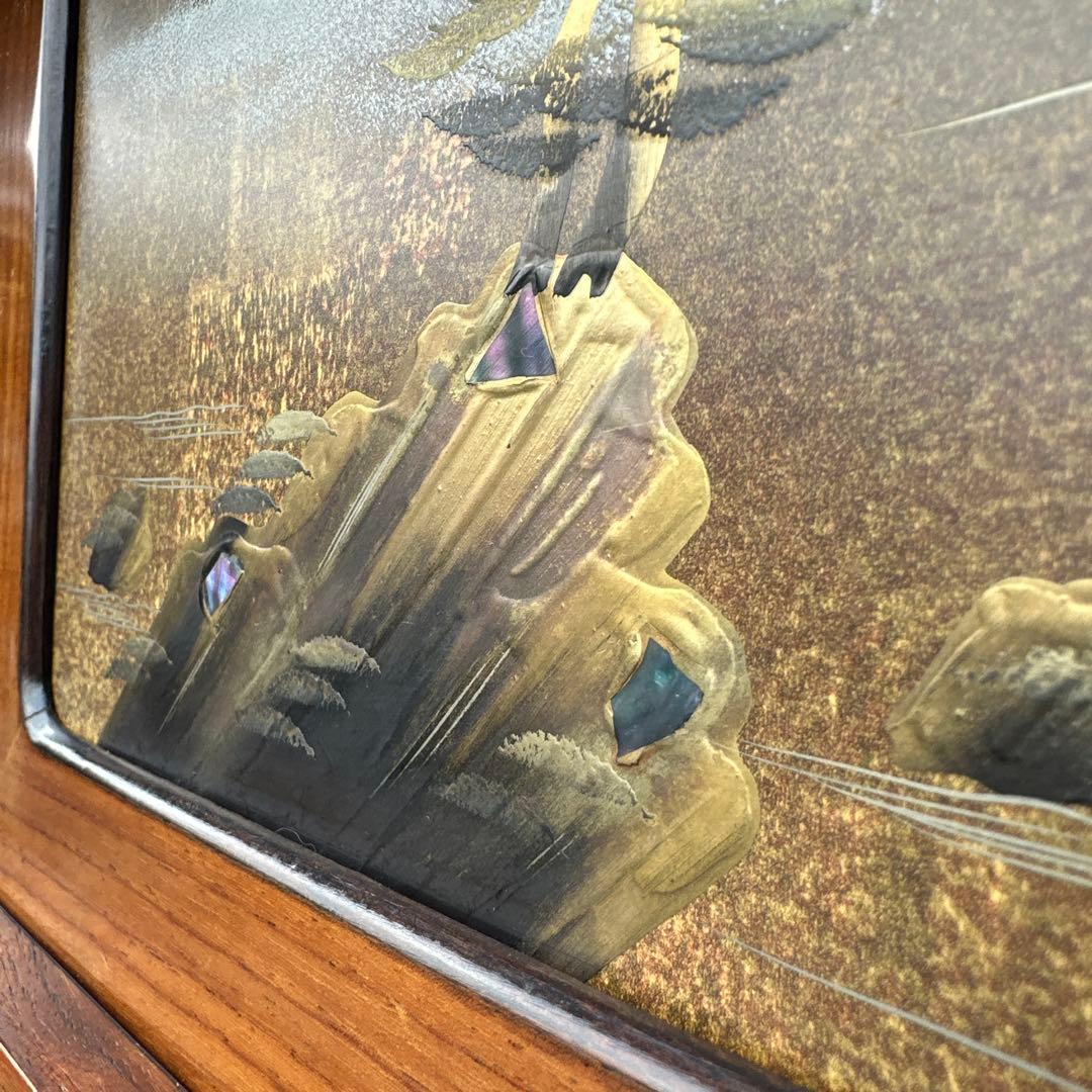 茶棚 茶箪笥 蒔絵 金彩 豪華 金厚塗り 立体感 重厚感 銘：玉水 螺鈿iso※